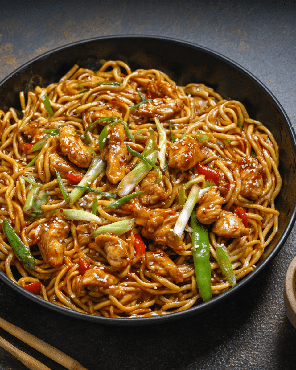 Chicken Chow Mein with Extra Protein & Veggies