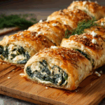 Creamy Spinach Ricotta Rolls in Puff Pastry