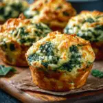 Easy Savory Muffins with Spinach and Ricotta Cheese