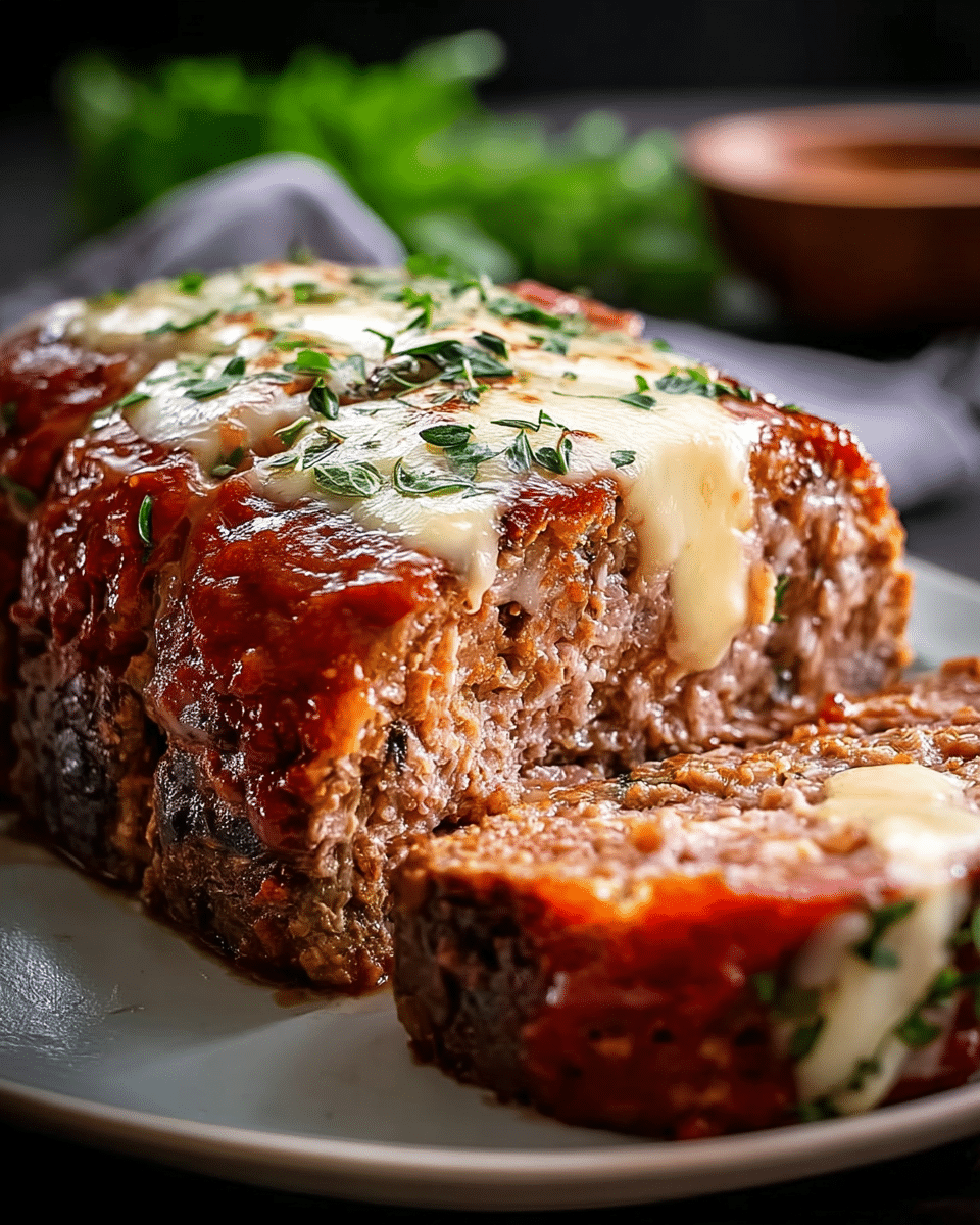 Stuffed Meatloaf with Mozzarella – Juicy, Cheesy & Delicious