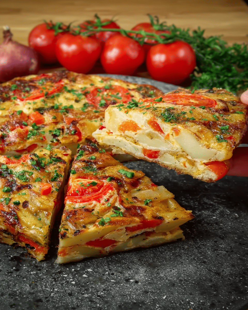 Healthy Vegetable & Cheese Frittata