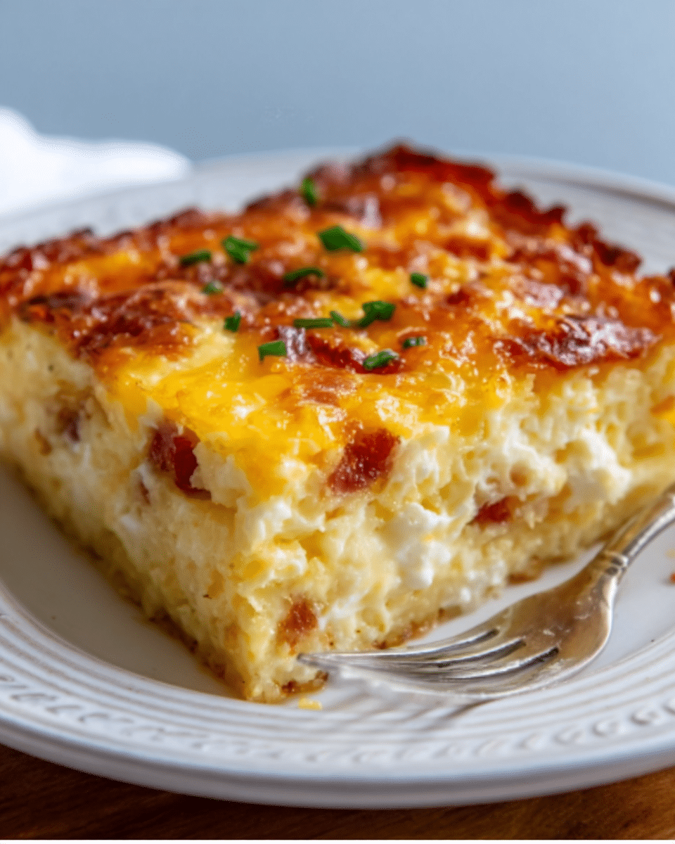 Cottage Cheese Breakfast Hashbrown Bake