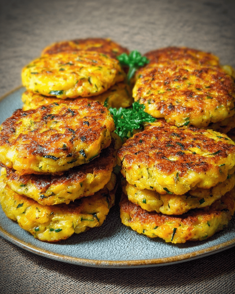 Cheesy Zucchini Potato Cakes