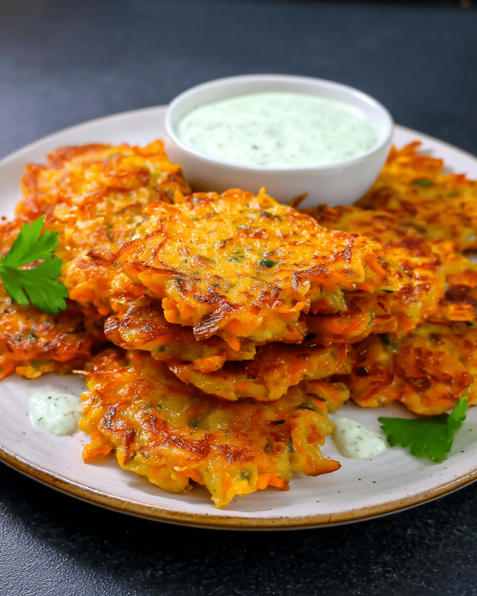 Crispy Cabbage and Carrot Fritters