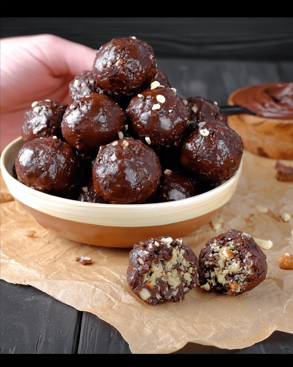 No-Bake Peanut Butter Chocolate Balls