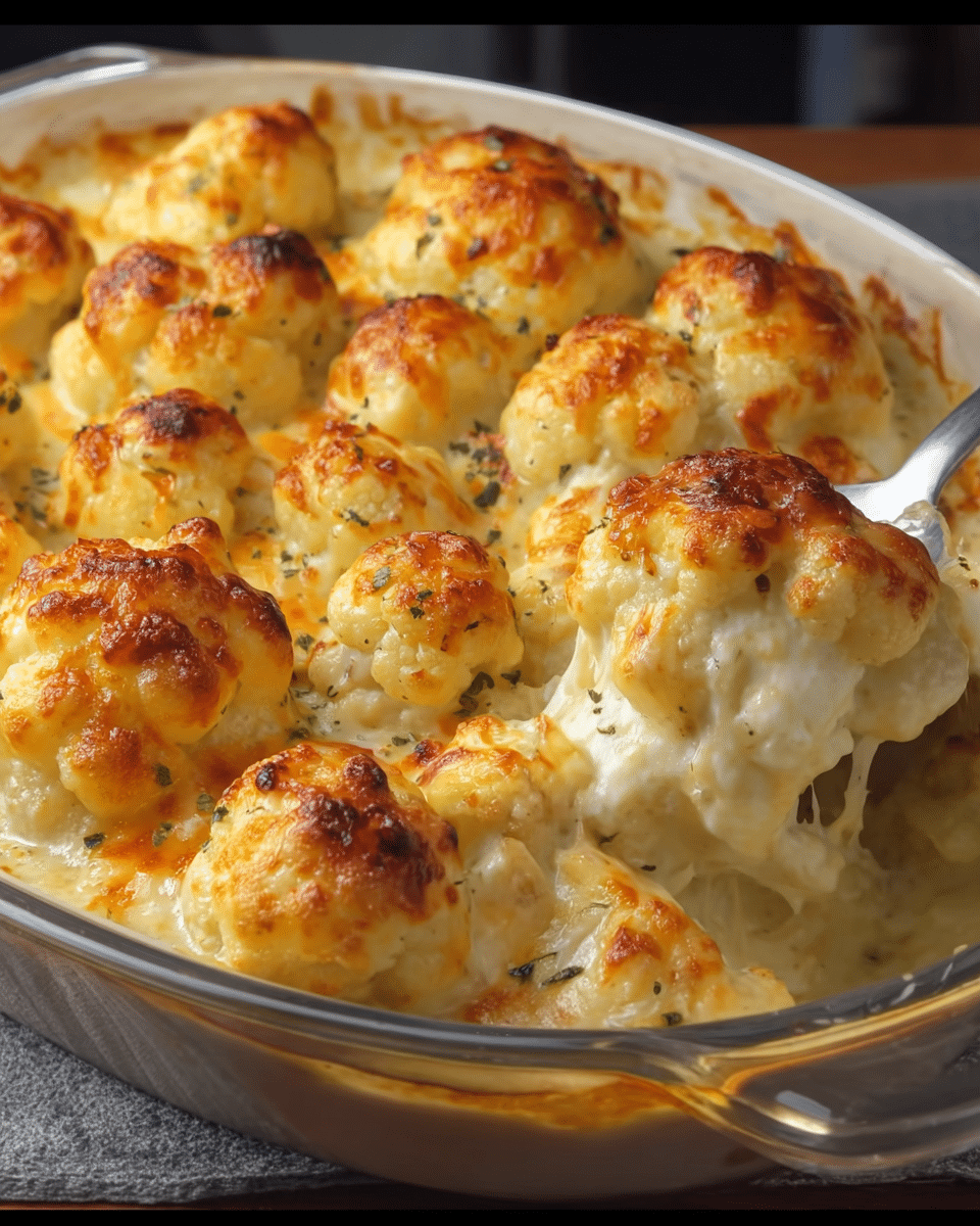 Cheesy Cauliflower Bake – A Cozy, Low-Carb Family Favorite