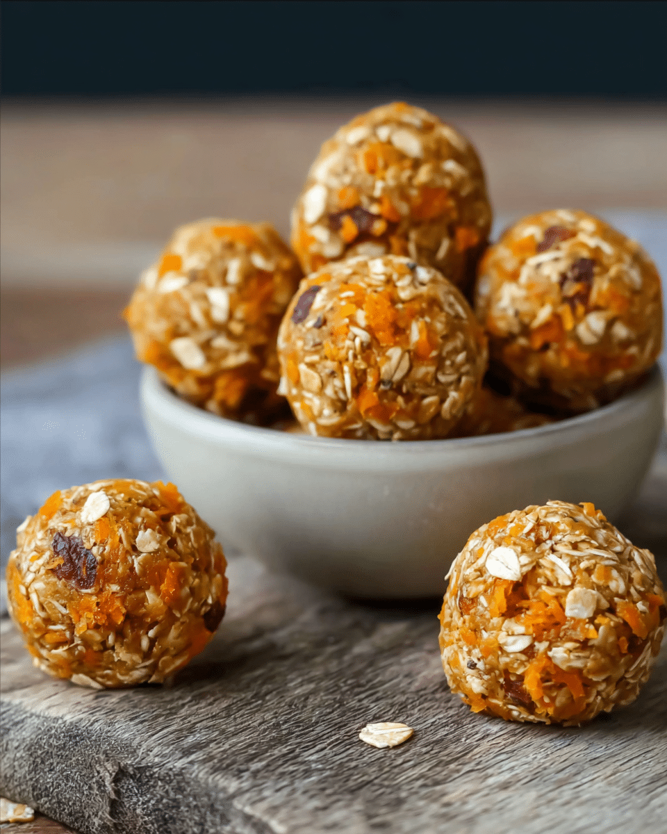 Healthy Carrot Cake Energy Bites – Quick No-Bake Treat