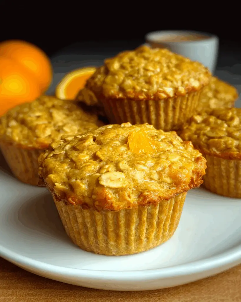 Zesty Orange Oat Muffins – Light, Fluffy & Delicious