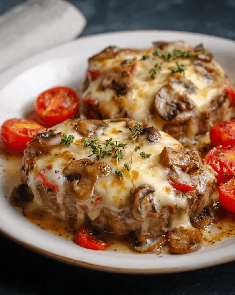 Hearty Baked Carbonade with Mushrooms & Tomatoes