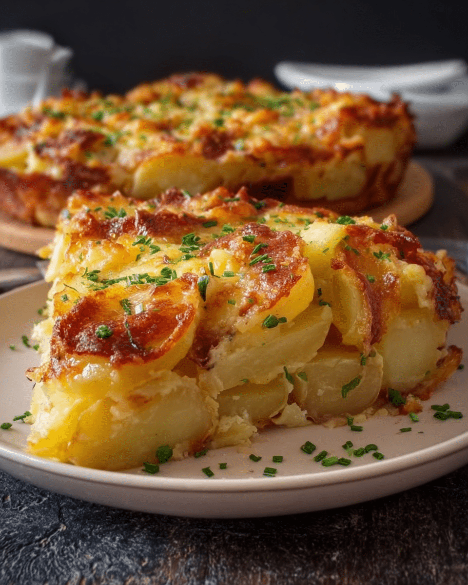 Hearty Potato and Egg Casserole with Cheese