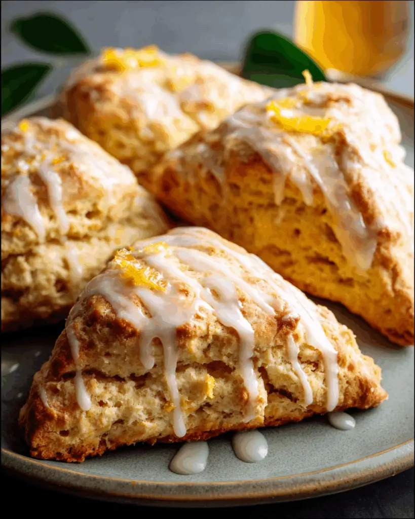 Easy Orange Scones with Citrus Glaze