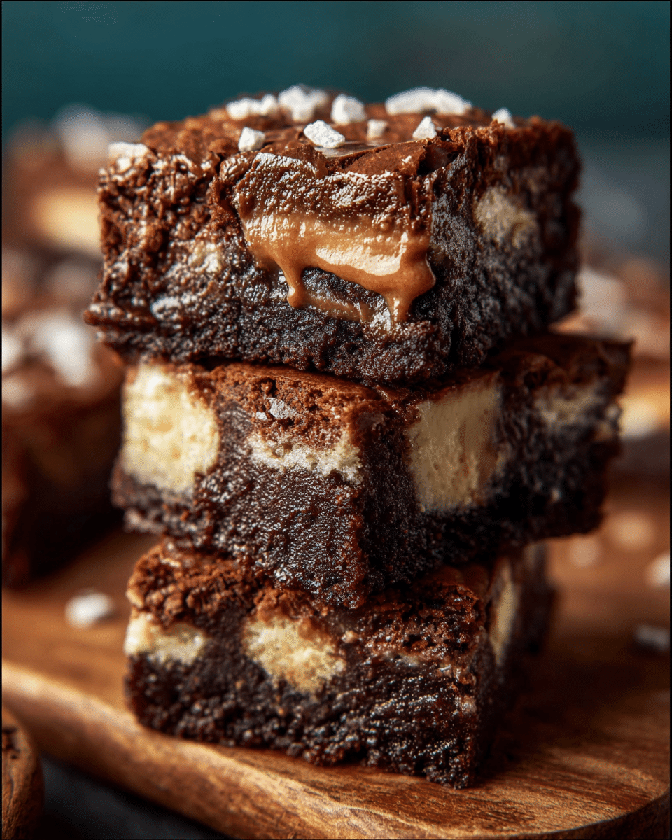 Fudgy Kinder Chocolate Brownies