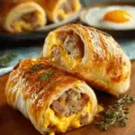 Sausage Egg & Cheese Breakfast Roll-Ups
