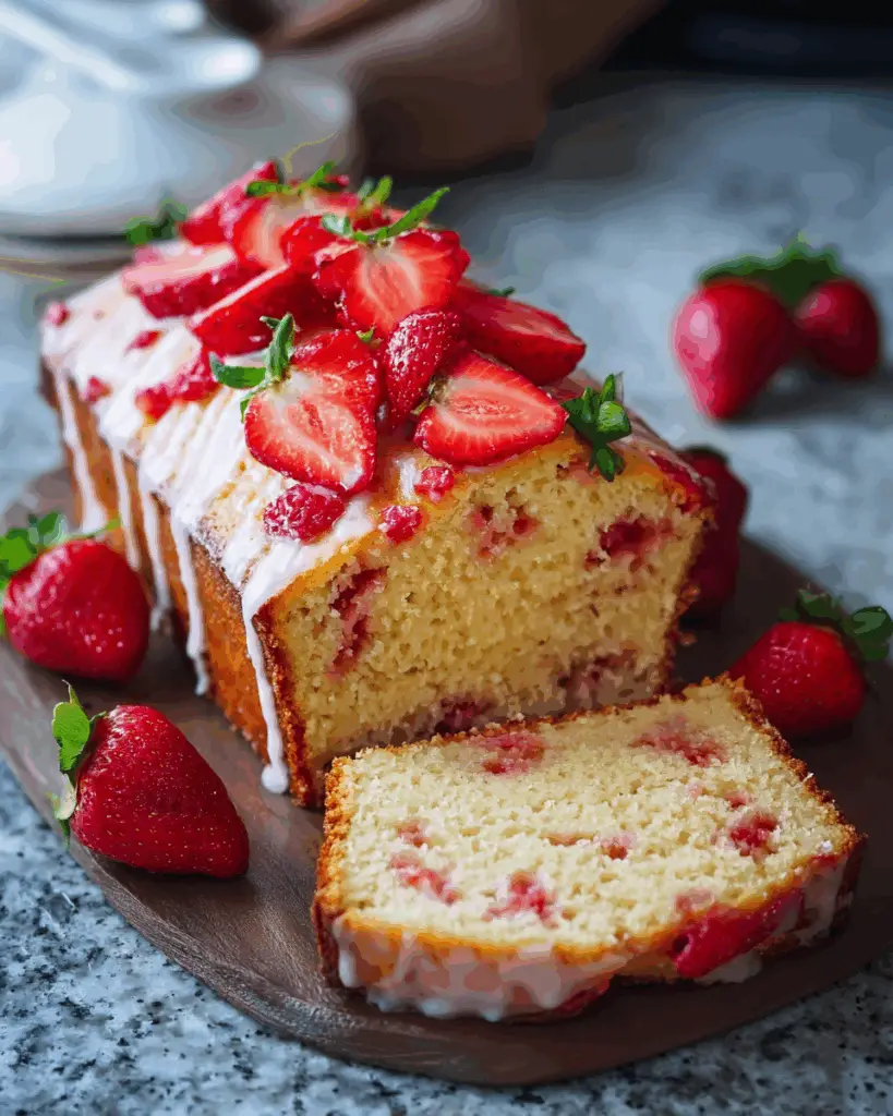 Fresh Strawberry Pound Cake – Simple, Flavorful & Delicious