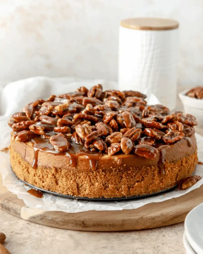 Decadent Caramel Pecan Cheesecake – Perfect Holiday Treat