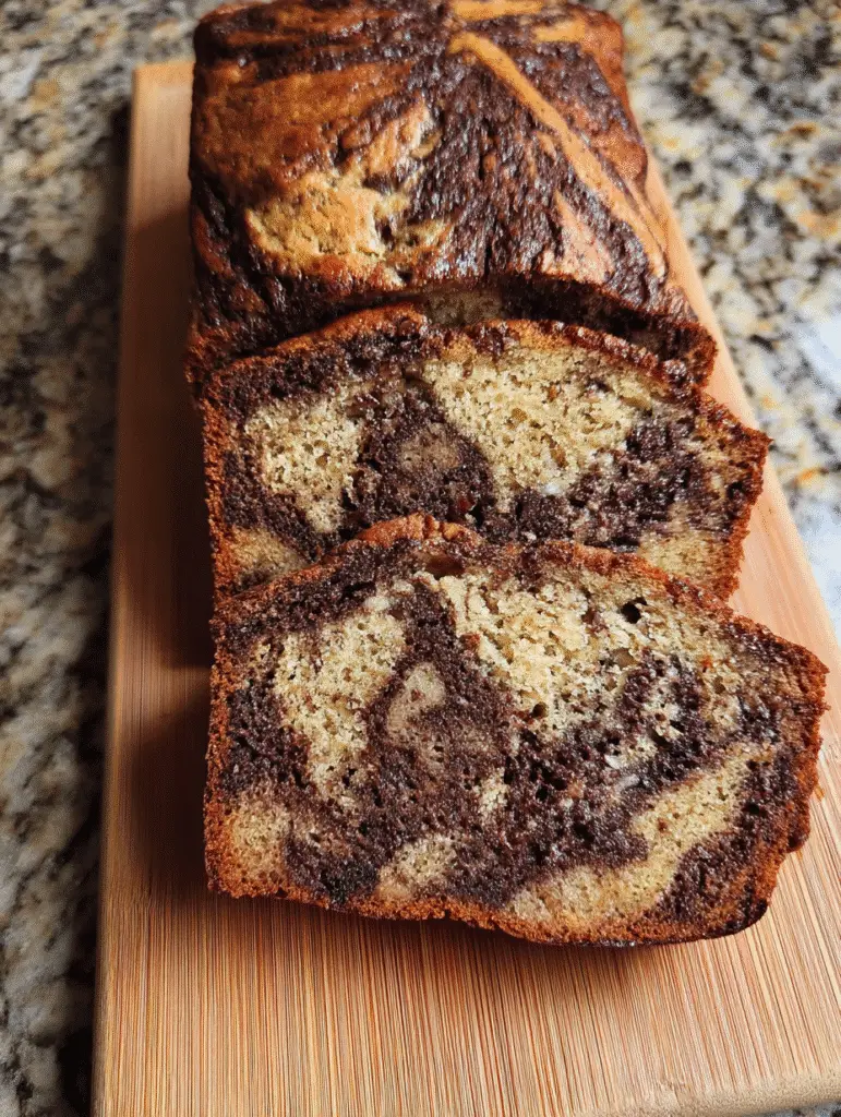 Tagchocolate Hazelnut Marbled Banana Bread