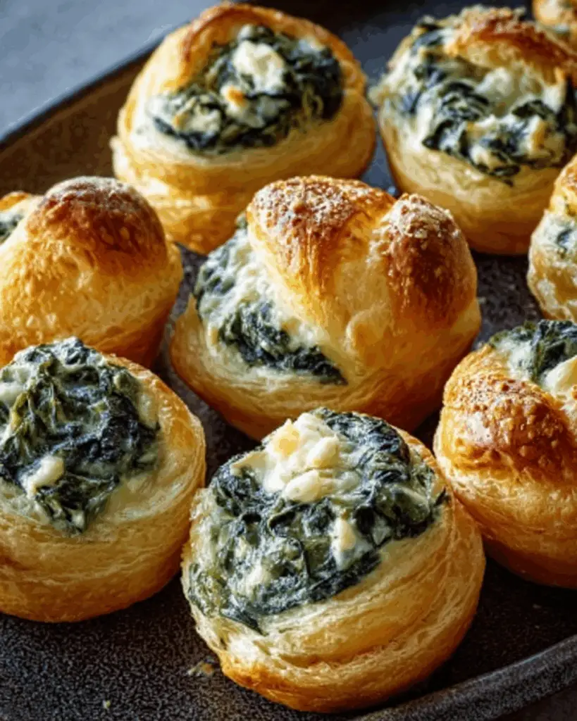 Delicious Cream Cheese Spinach Puffs
