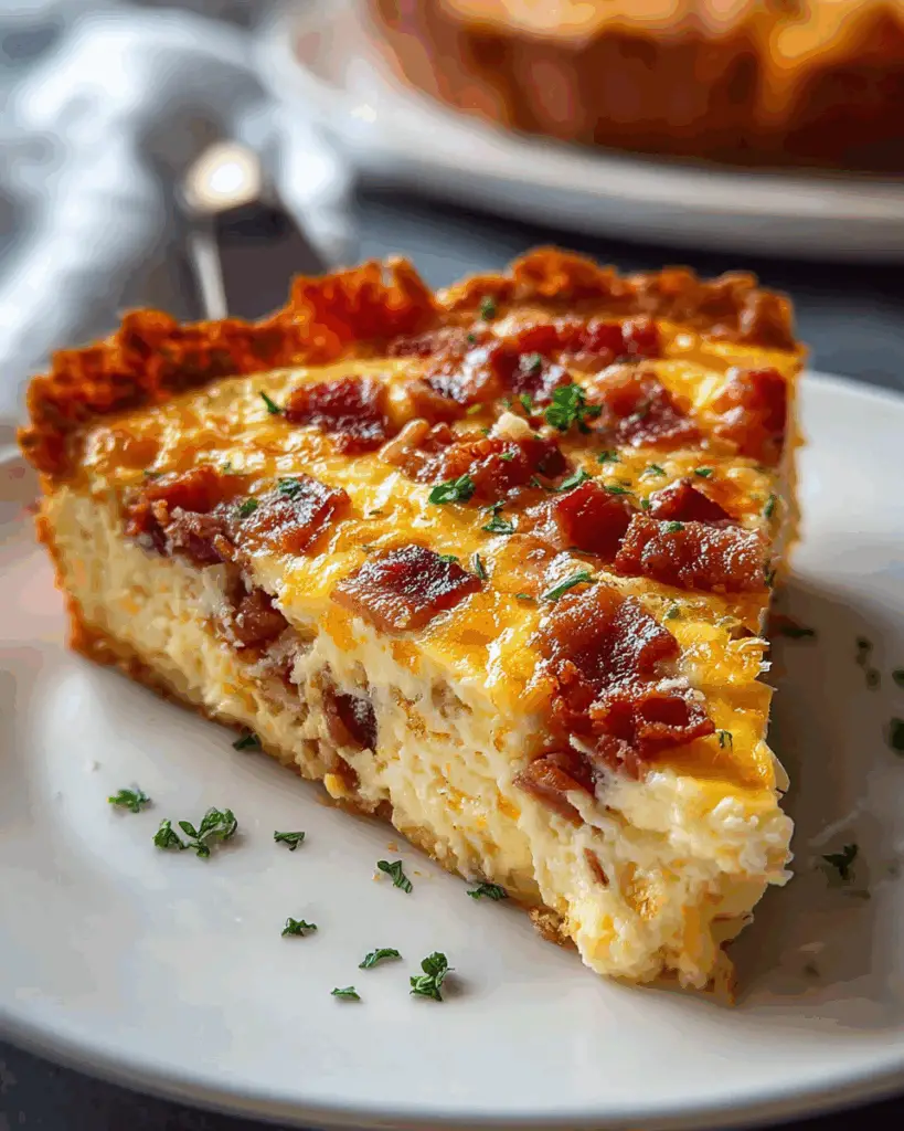 Bacon and Cheese Crustless Quiche