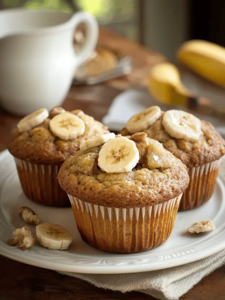 moist banana muffins