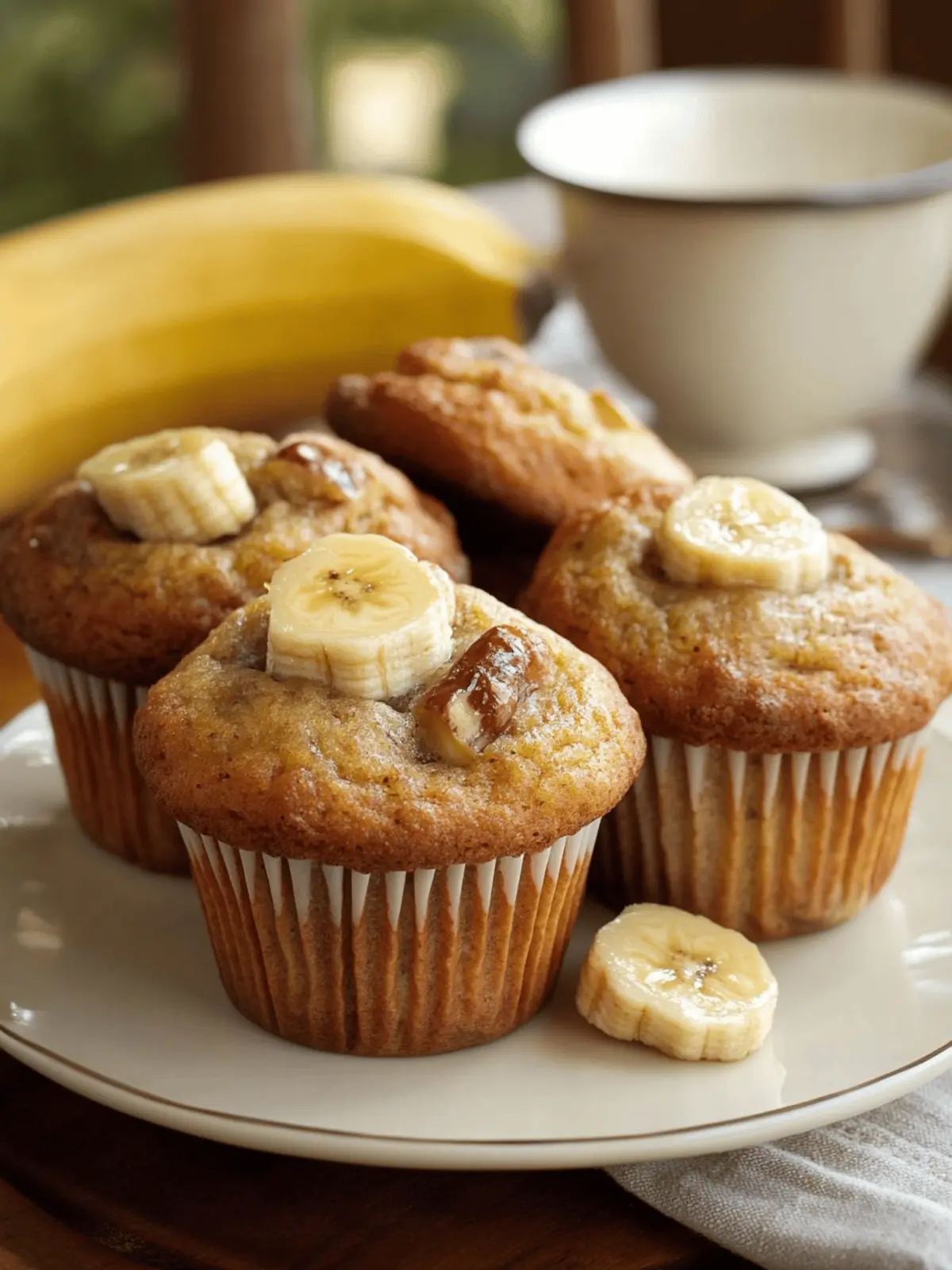moist banana muffins
