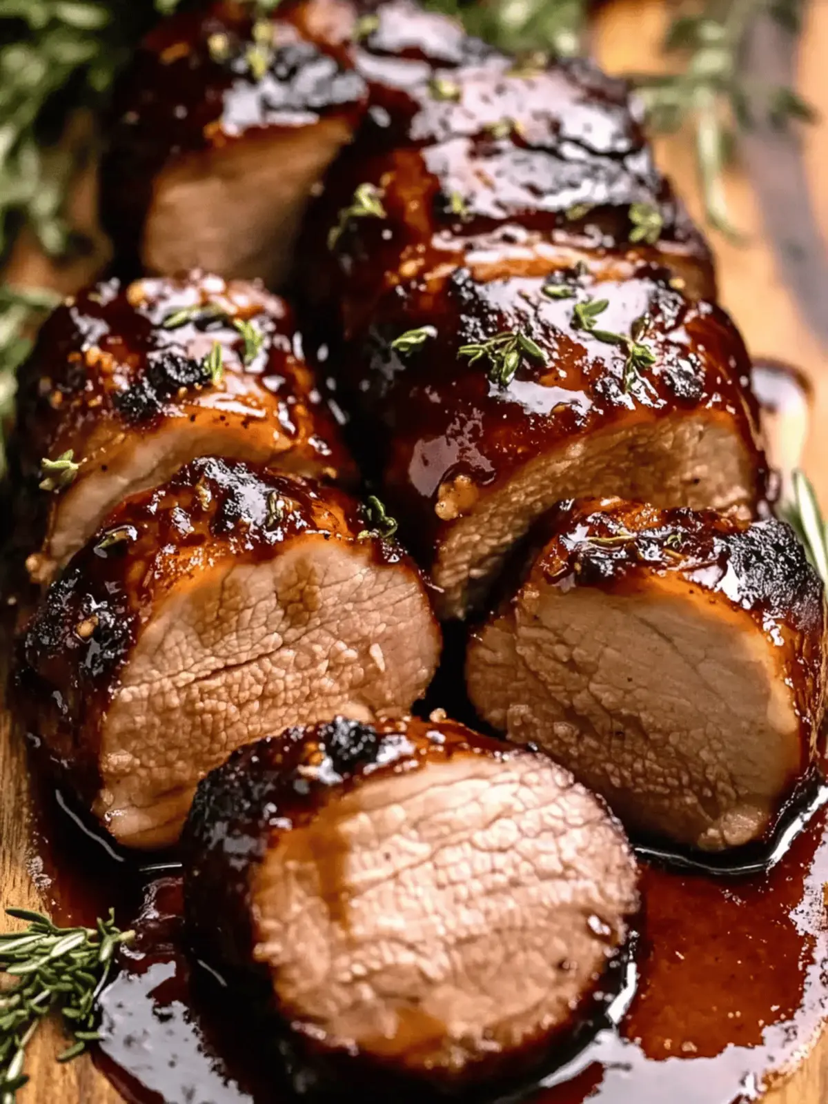 Savory Balsamic Glazed Pork Tenderloin