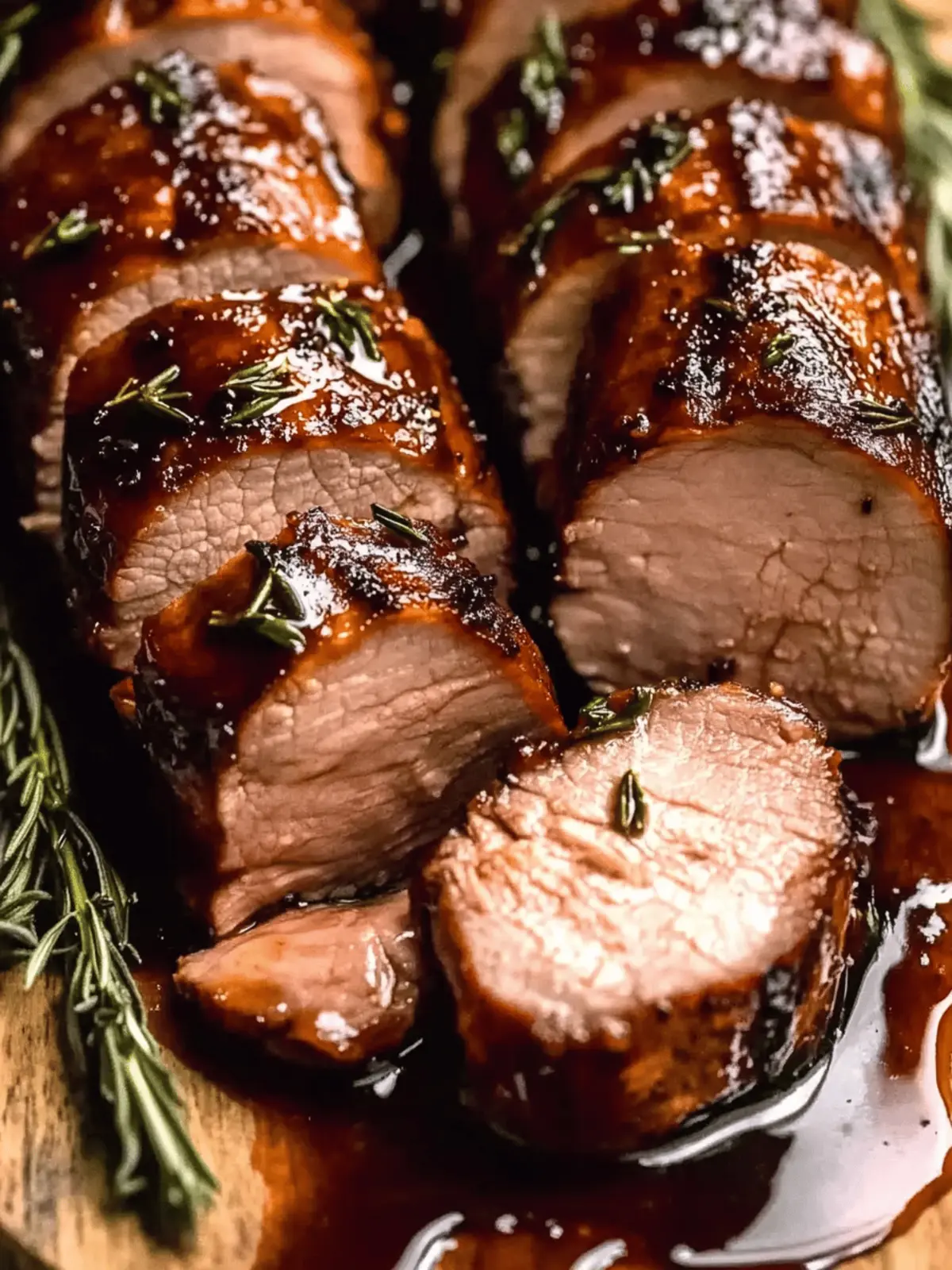 Savory Balsamic Glazed Pork Tenderloin