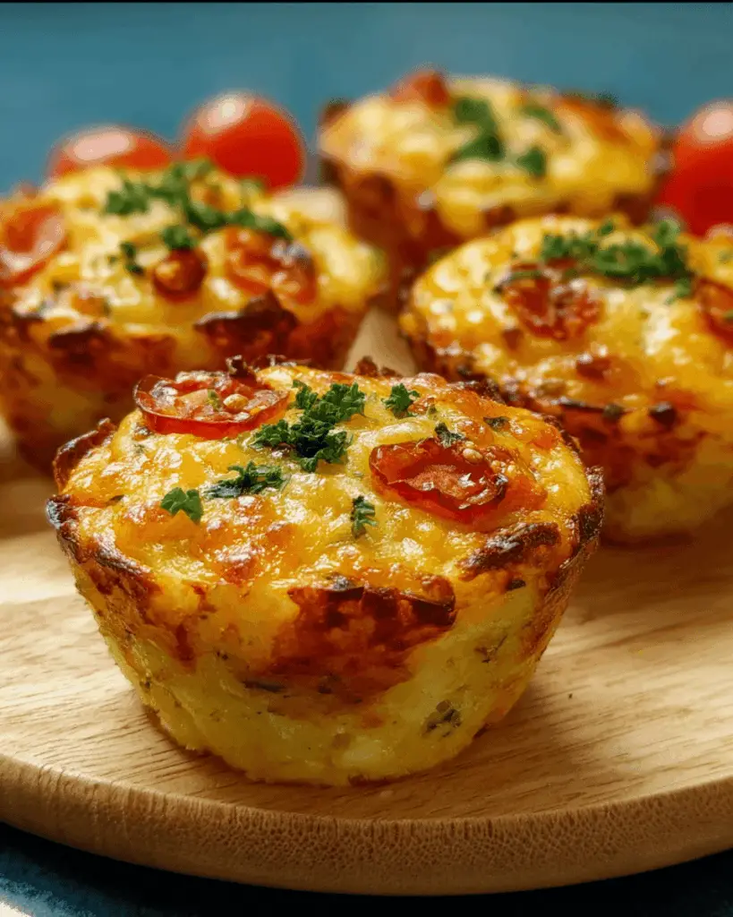 Cheesy Vegetable and Potato Muffins