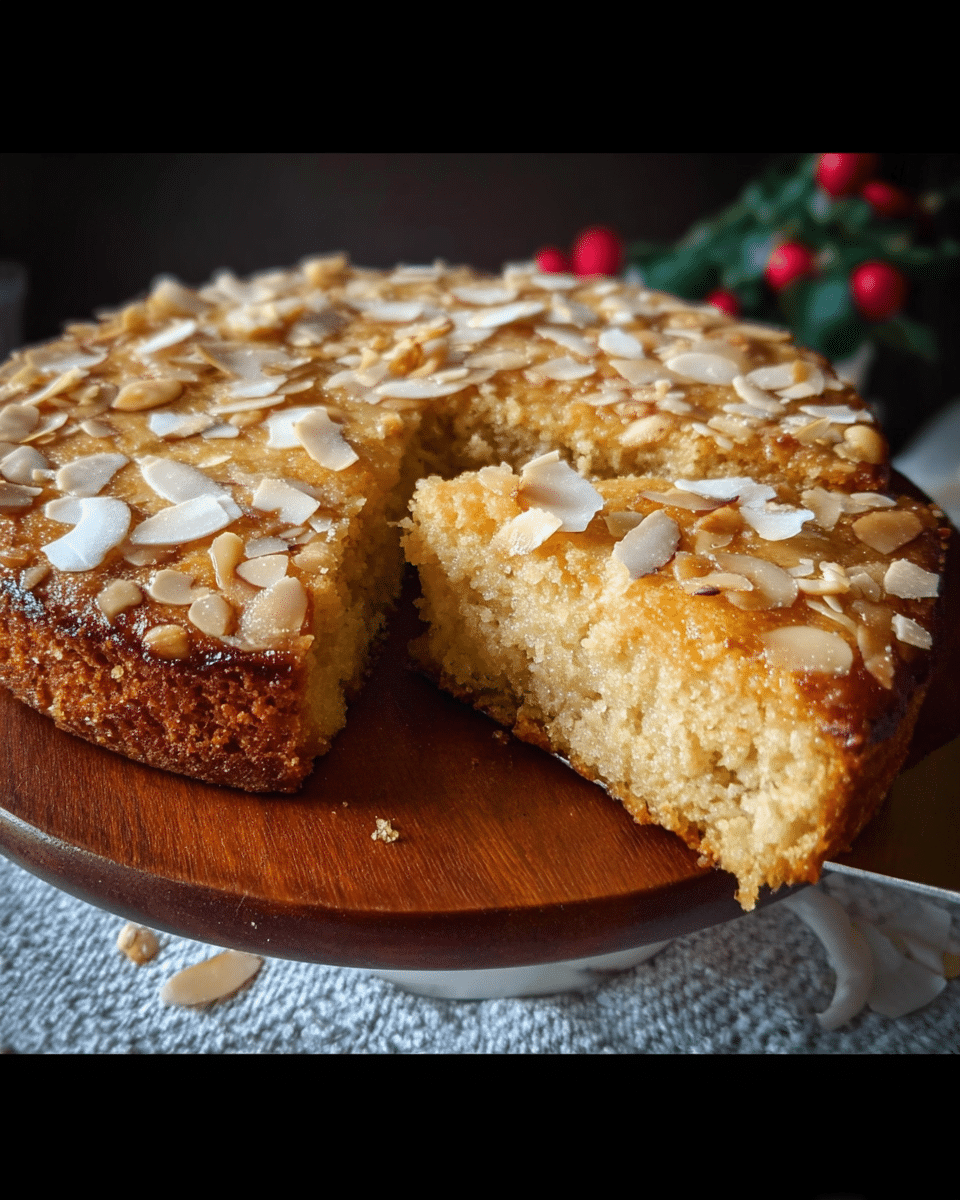 One-Bowl Coconut Almond Cake for Brunch & Afternoon Tea
