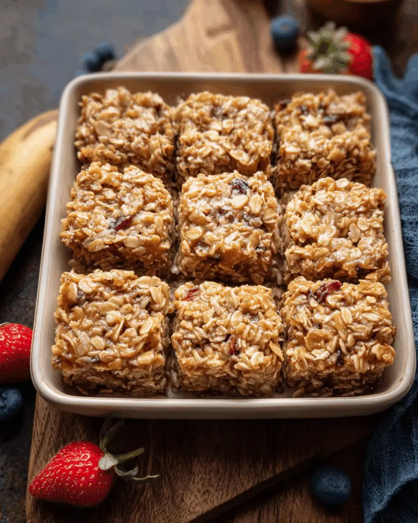 Healthy Baked Oatmeal and Banana