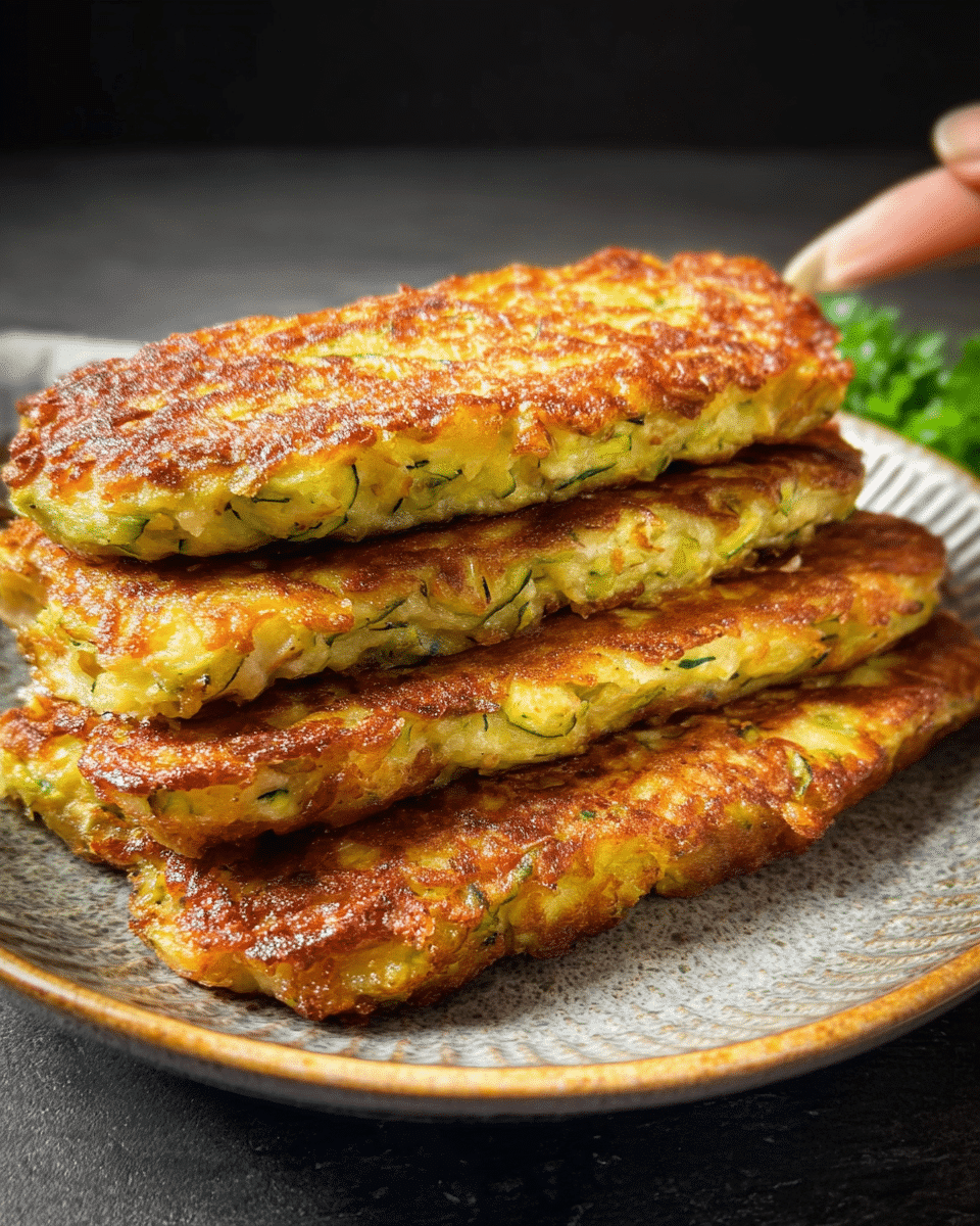 Cheesy Zucchini Fritter