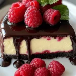 Dark Chocolate Raspberry Cheesecake