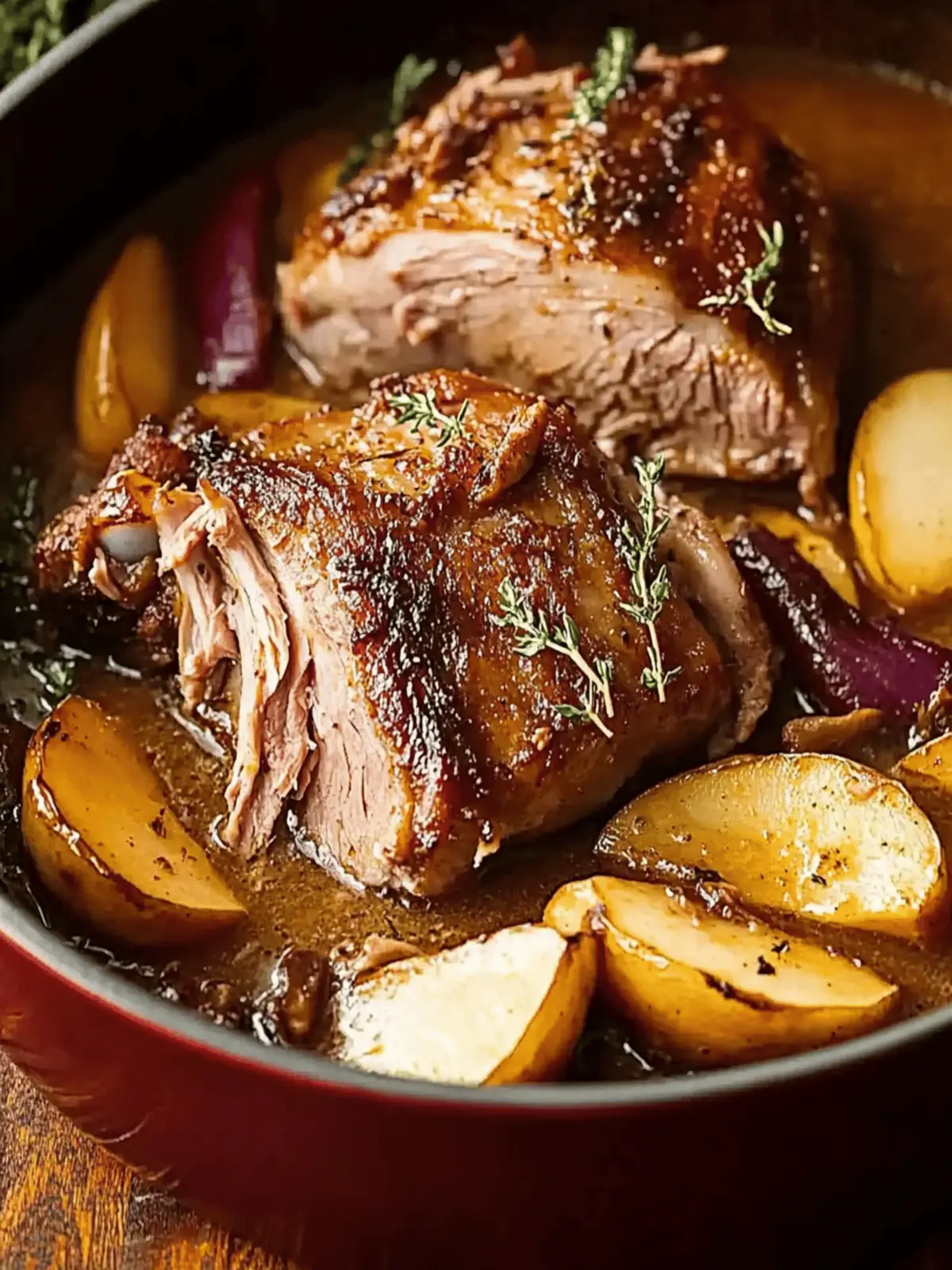 Tasty Apple Cider Braised Pork Shoulder