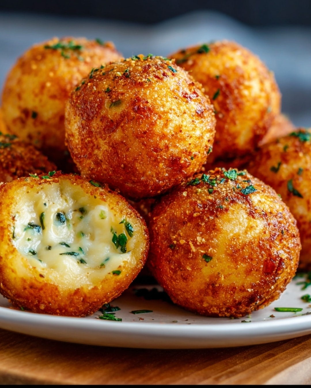 CRISPY POTATO CHEESE BALLS