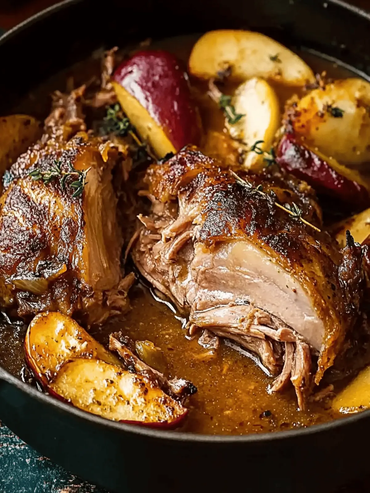 Tasty Apple Cider Braised Pork Shoulder