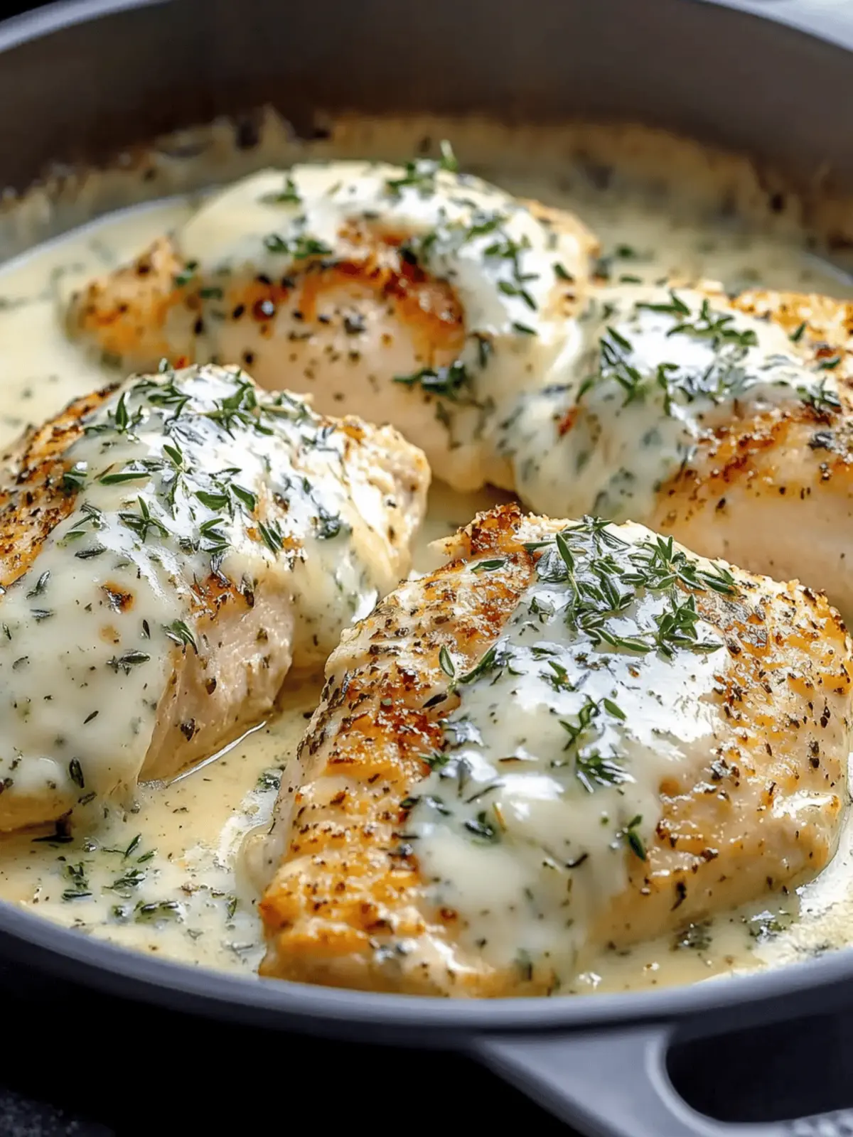 Creamy Garlic & Herb Chicken Bake