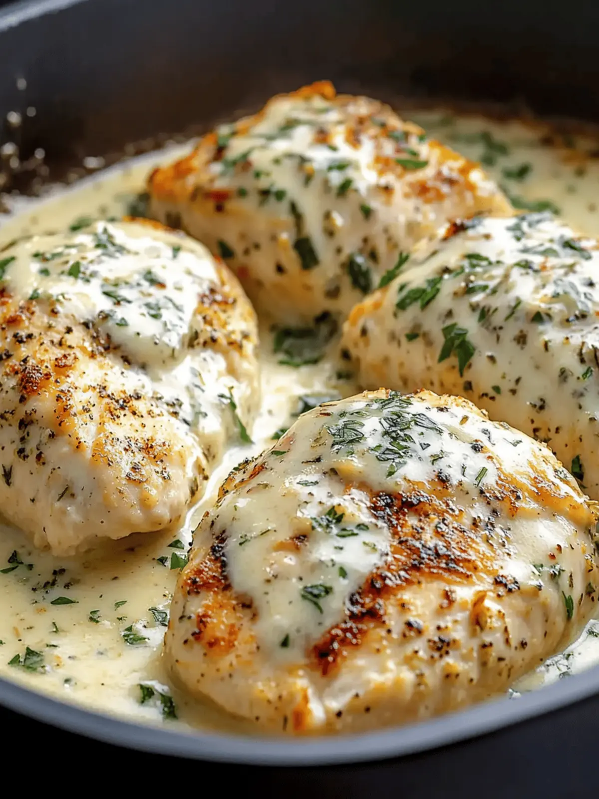 Creamy Garlic & Herb Chicken Bake